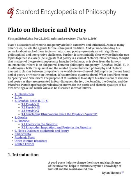 stanford encyclopedia|stanford encyclopedia of philosophy plato.